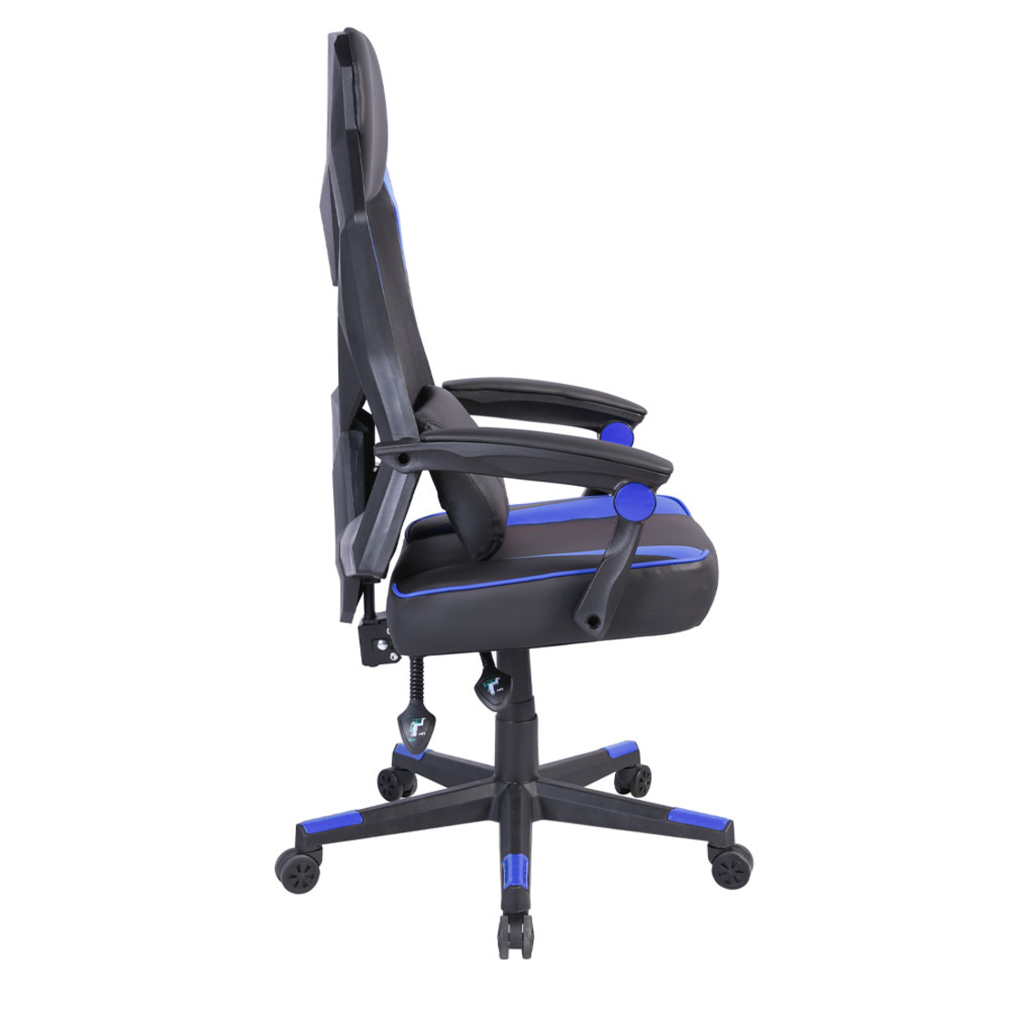 FUSION GAMING CHAIR DESK FABRIC BLACK NYLON BLUE PP 50x74xH137cm PRC