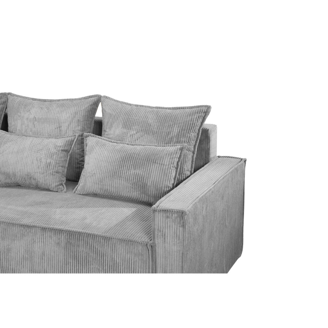 SAY SOFA BED REVERSABLE EASY CLEAN FABRIC GREY LIGHT E1 EU