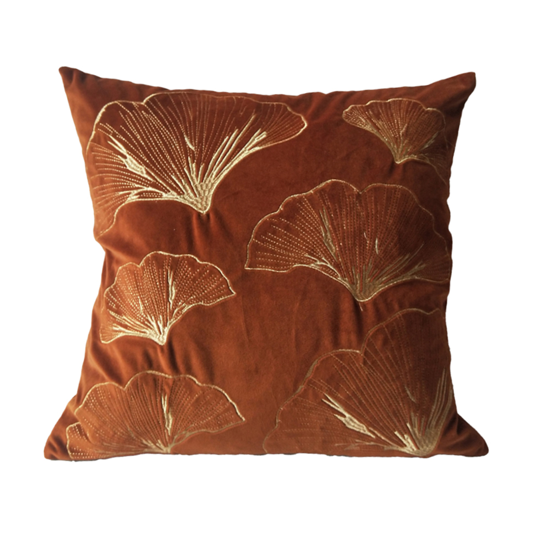 VENTALIA DECOR CUSHION VELVET TERRACOTTA GOLD 45x4