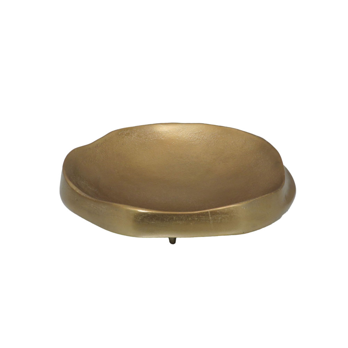 FINTON TRAY DECORATIVE 25x25x7 ALUMINIUM GOLD