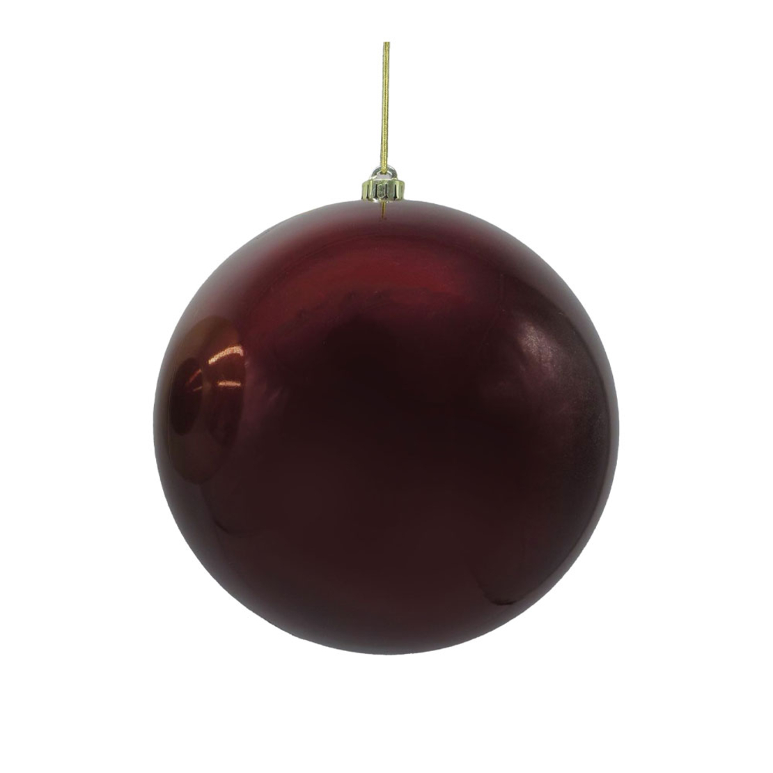 XMAS CAROL 20 PENDANT BALL PLASTIC BORDEAUX 20x20x