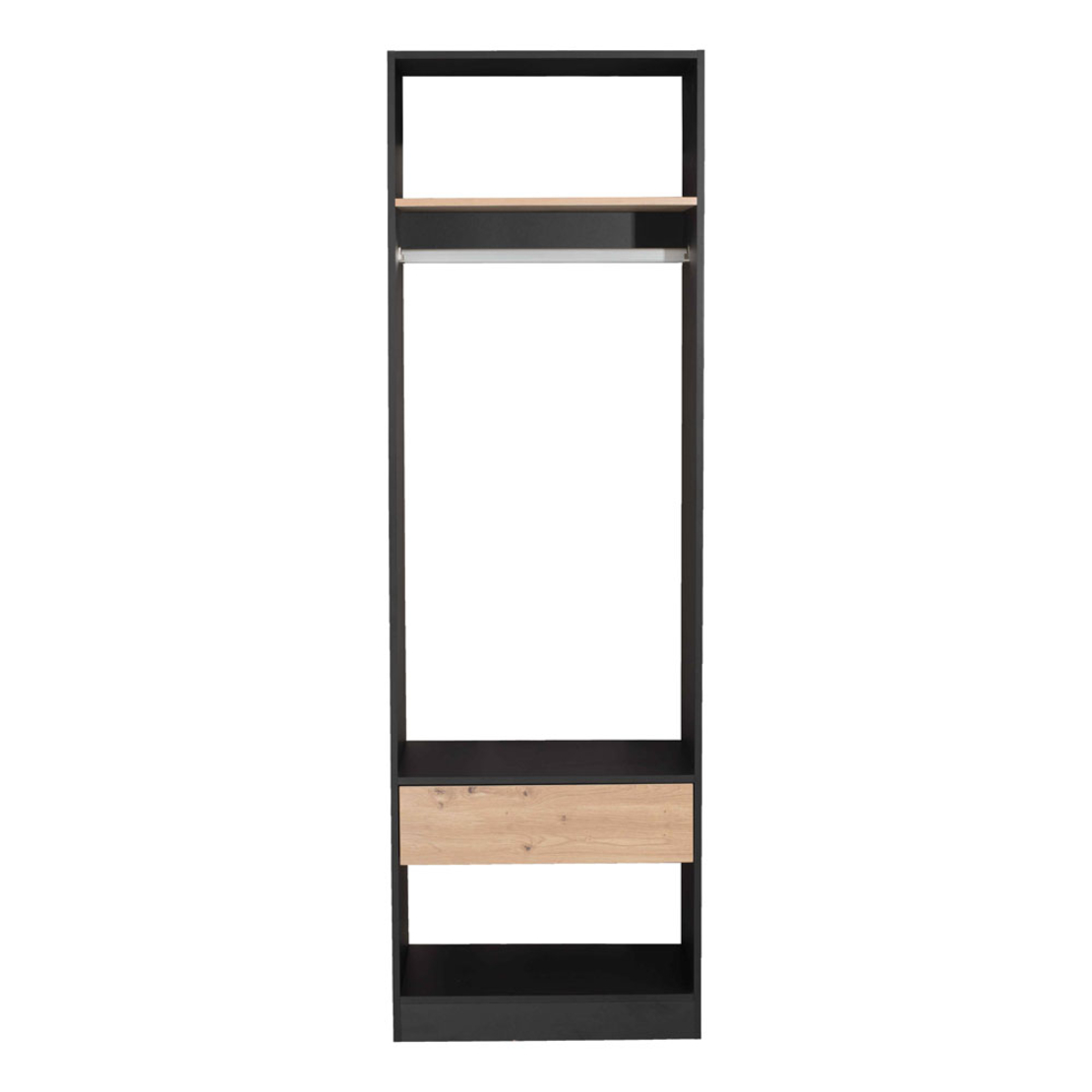 SYSTEM WARDROBE HANGING BAR METAL NICKEL METAL 59.5x2x3