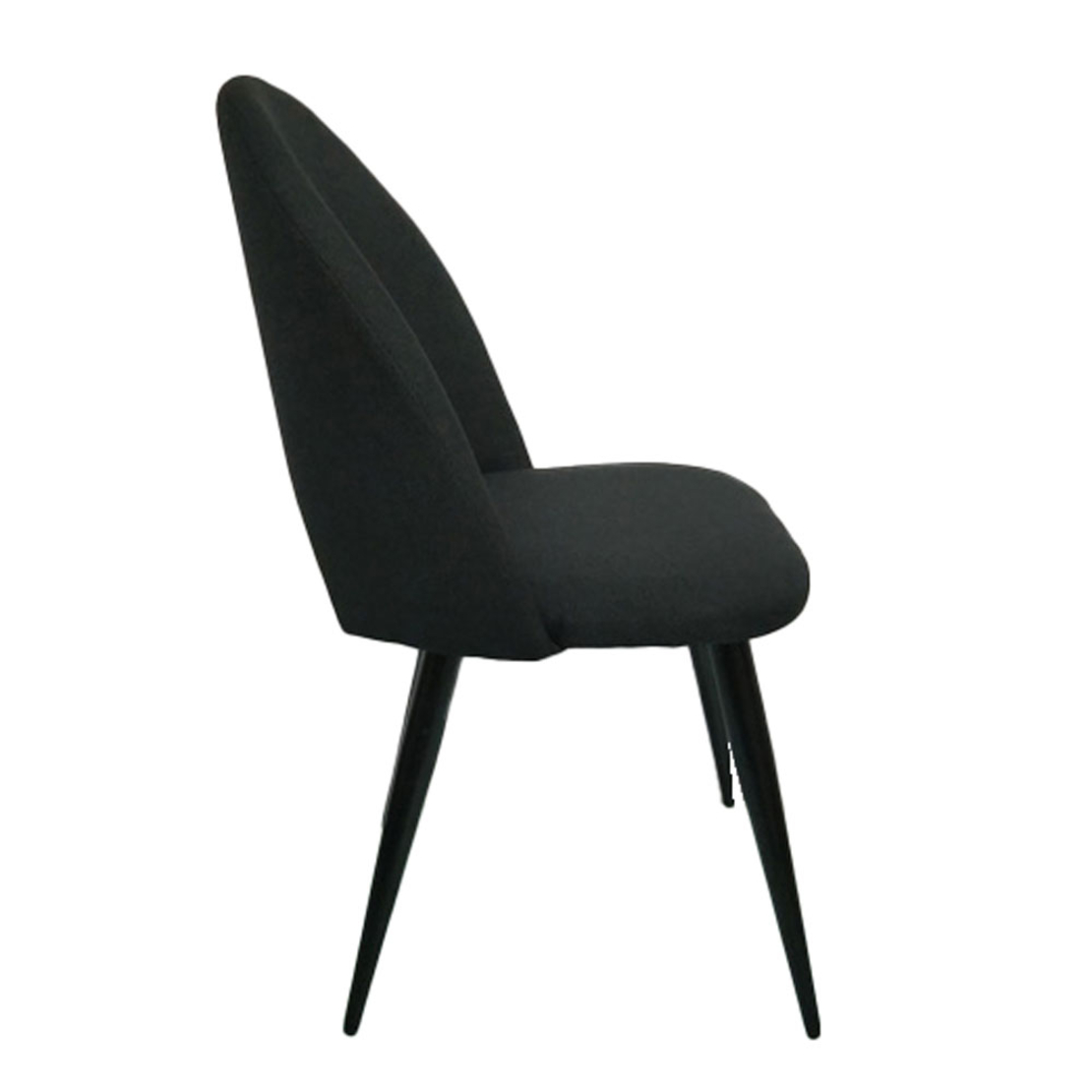 COMMODO CHAIR FABRIC BLACK METAL BLACK E1 PRC
