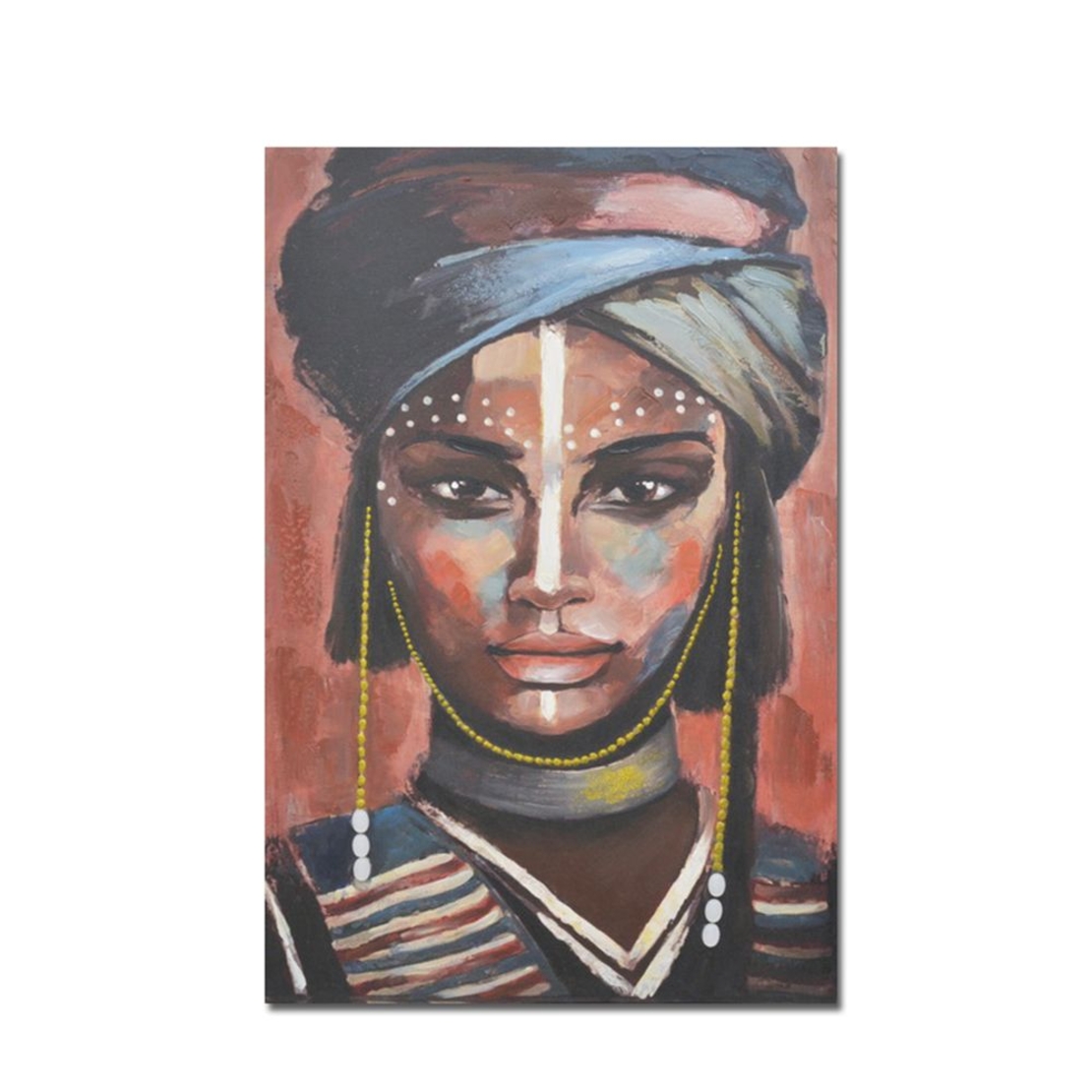 BANDU PAINTING CANVAS MULTICOLOR WOOD 60x90xH3cm P