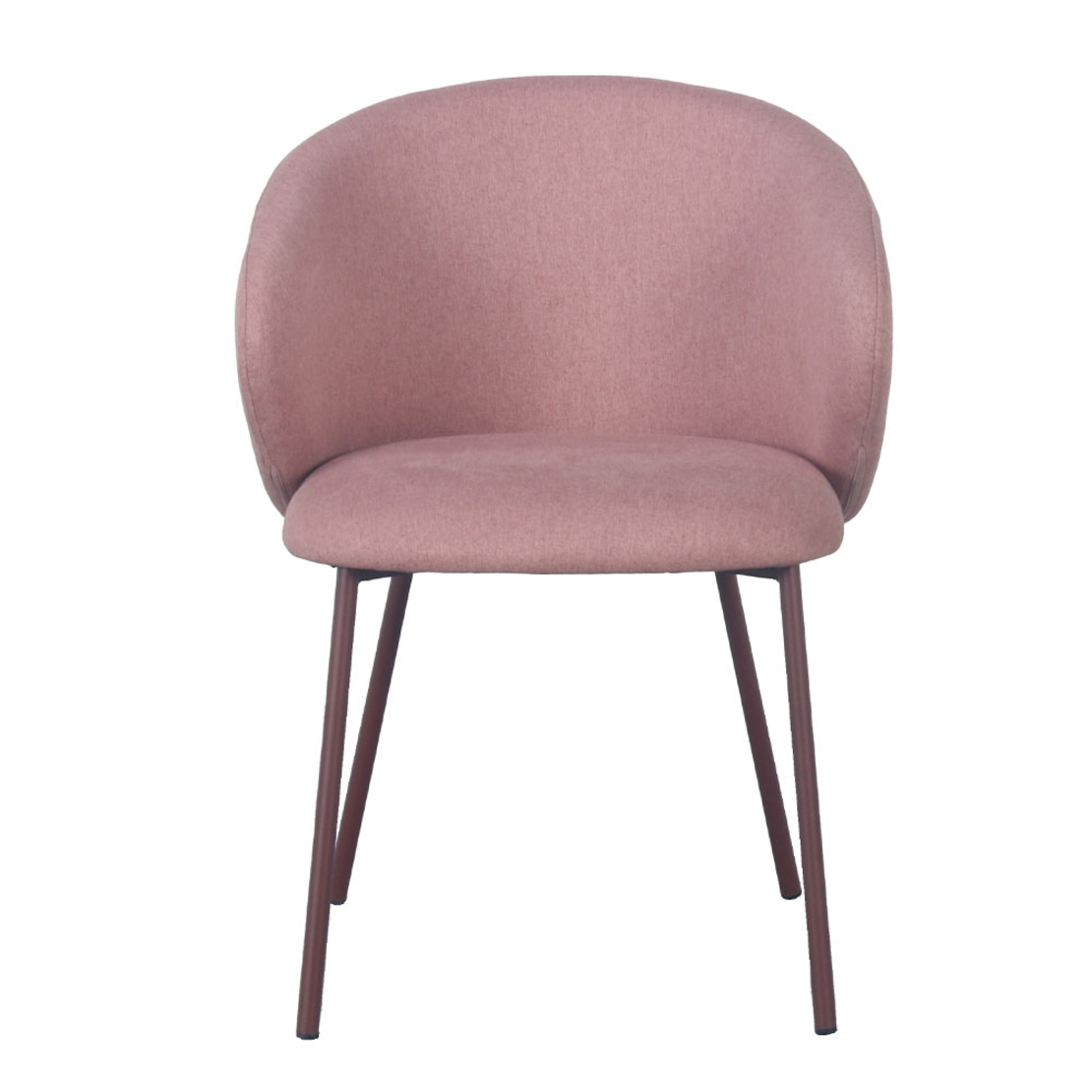 KIRA CHAIR FABRIC PINK METAL PUCE DARK E1 PRC