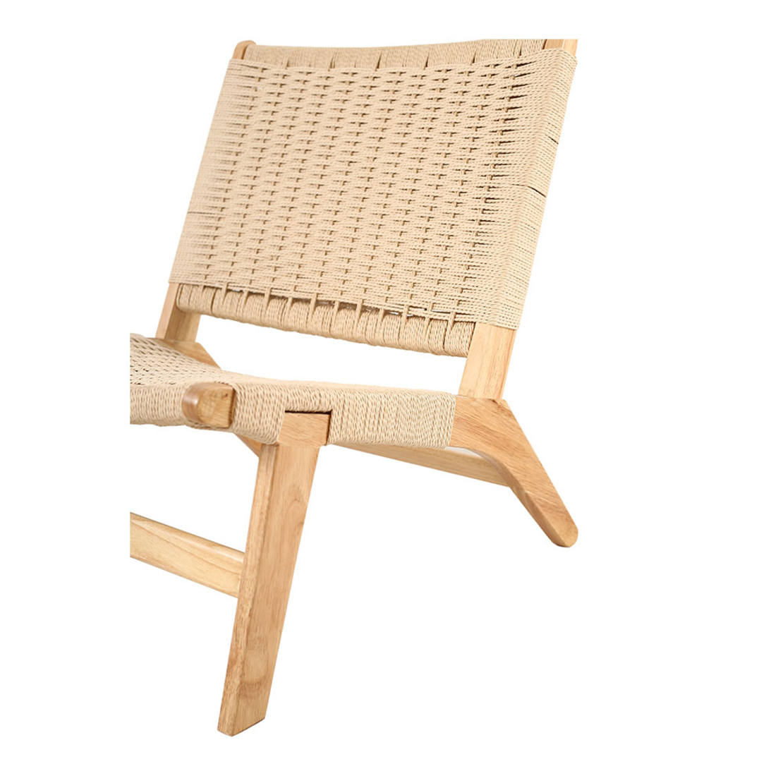 OMA ARMCHAIR WOOD RUBBERWOOD NATURAL WATER ROPE PRC