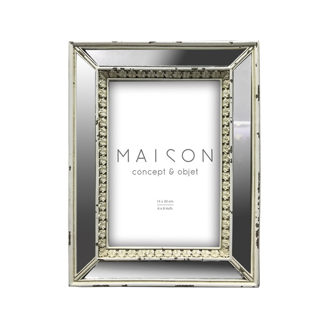 ARTE PHOTO FRAME POLYRESIN ANTIQUE WHITE 15x20 PRC