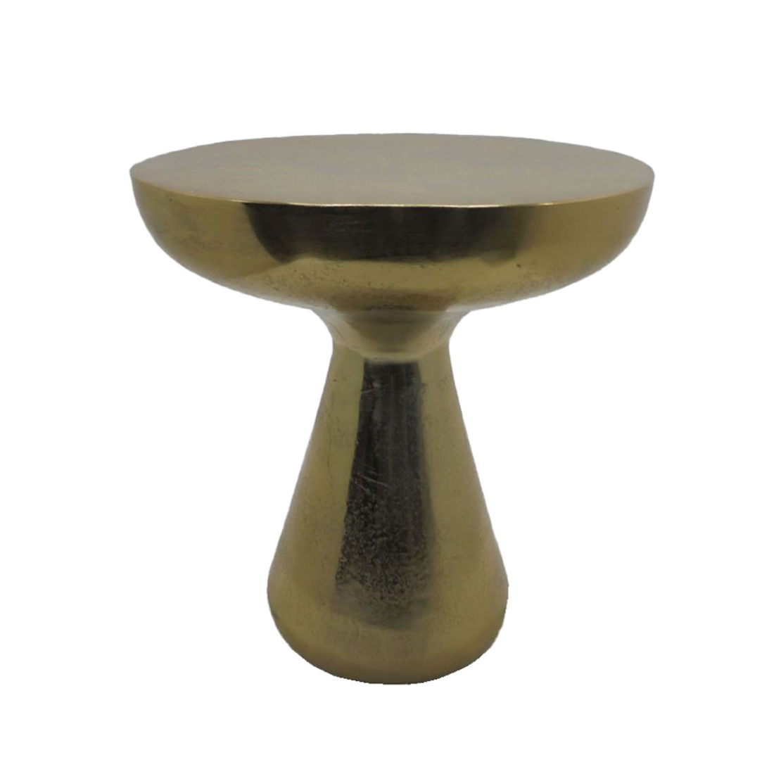 KALEB SIDE TABLE ALUMINIUM GOLD 40,75x40,75xH45,75cm IN