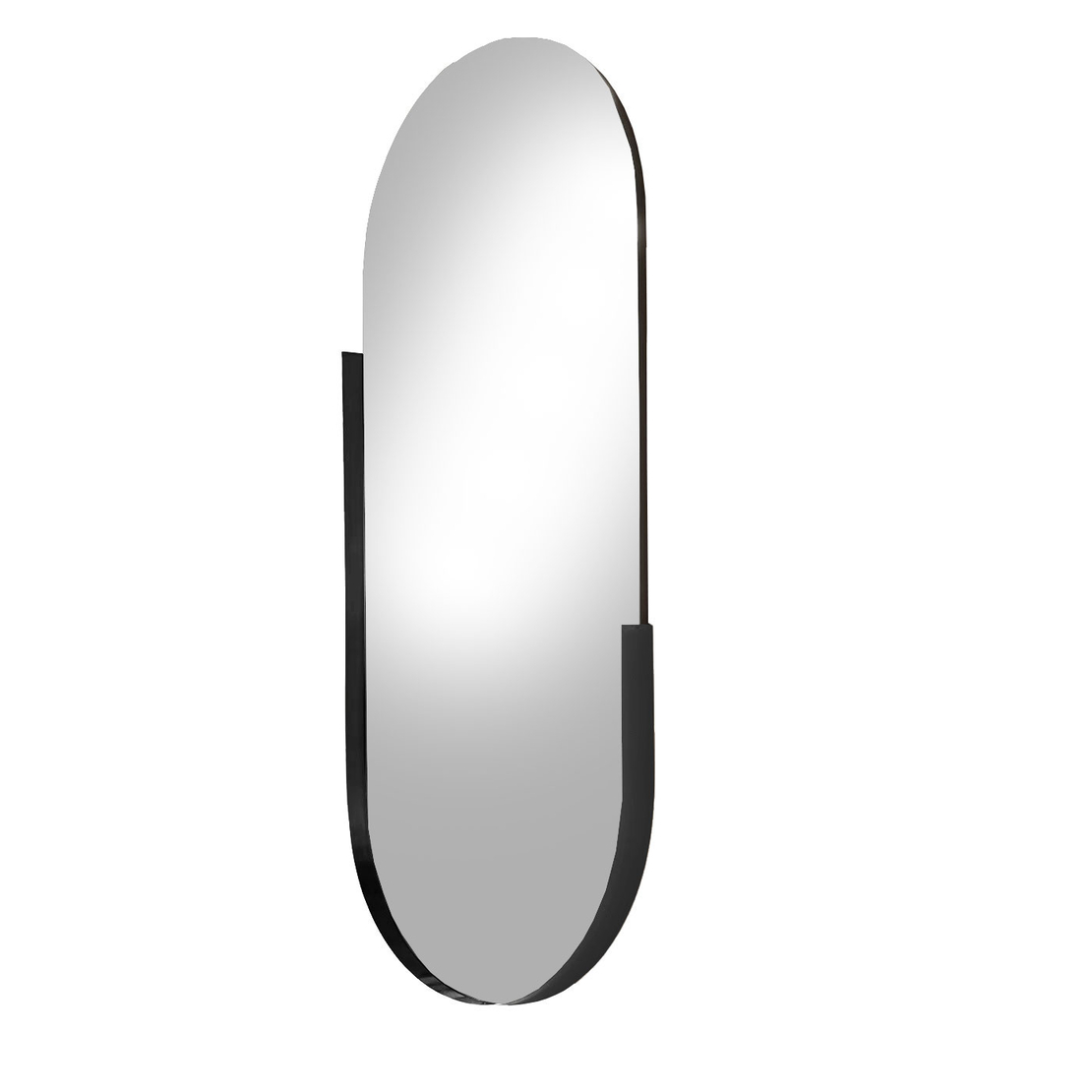 ART MIRROR ALUMINIUM BLACK 50xH115cm E1 PRC