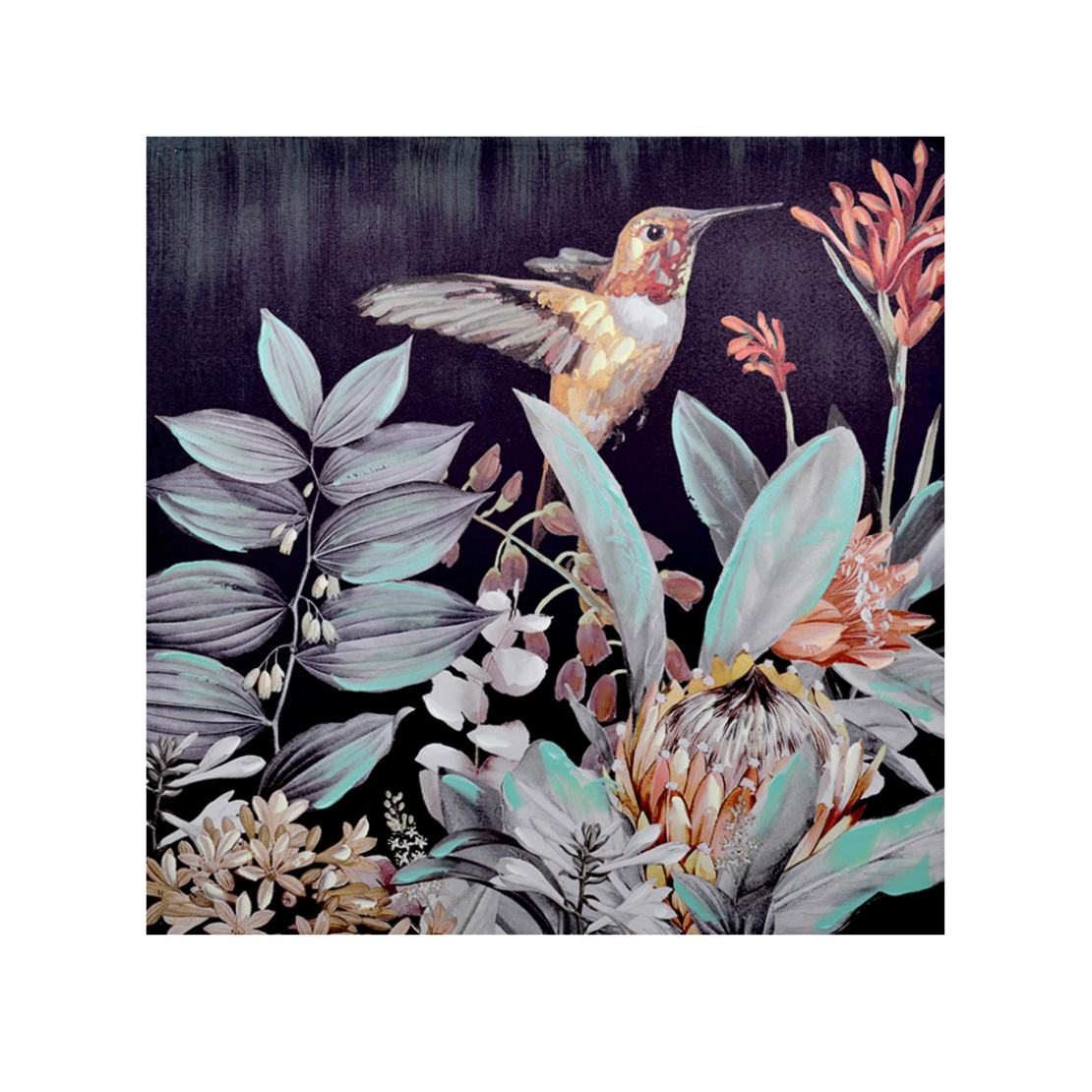PAMAI 1 PAINTING CANVAS MULTICOLOR WOOD 80x80xH3cm