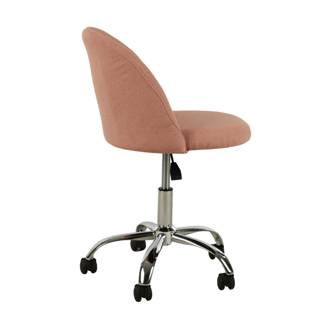BOUCLE RONDA CHAIR DESK FABRIC DUSTY PINK METAL 48x51xH84cm PRC