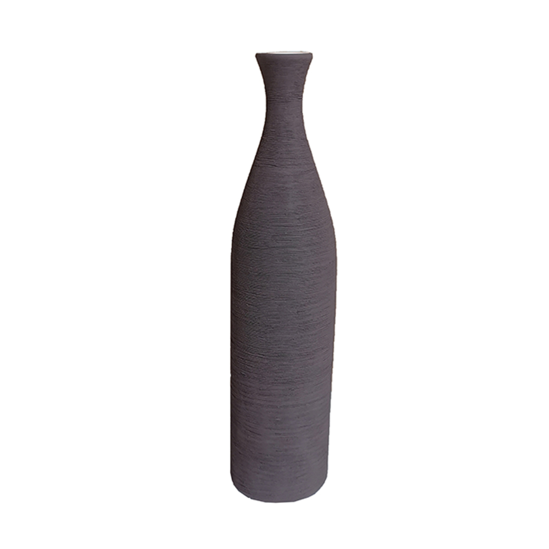 LINE VASE CERAMIC PURPLE D9,5xH40cm PRC