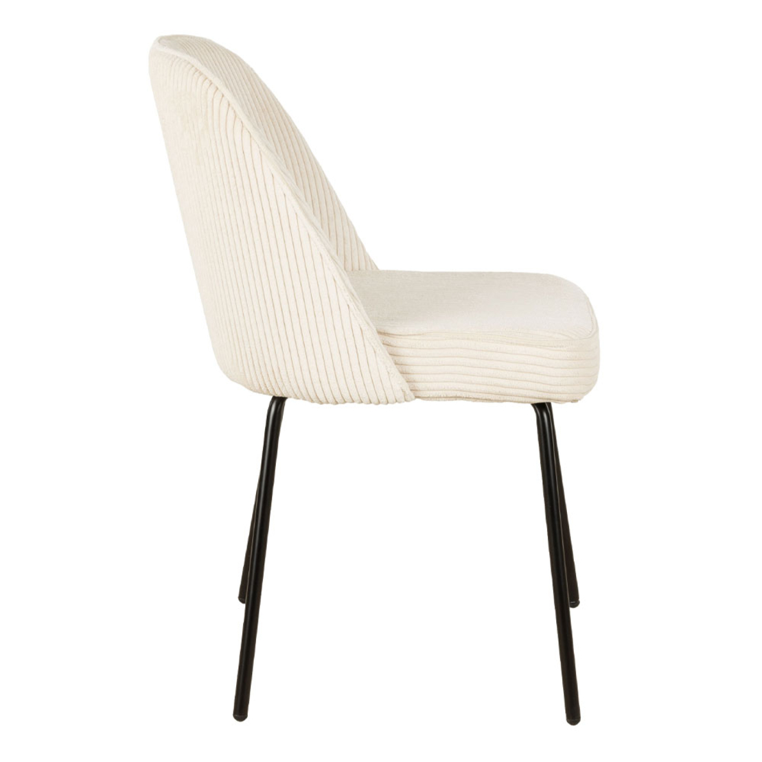 VOTSALO CHAIR FABRIC CREAM METAL BLACK E1 PRC