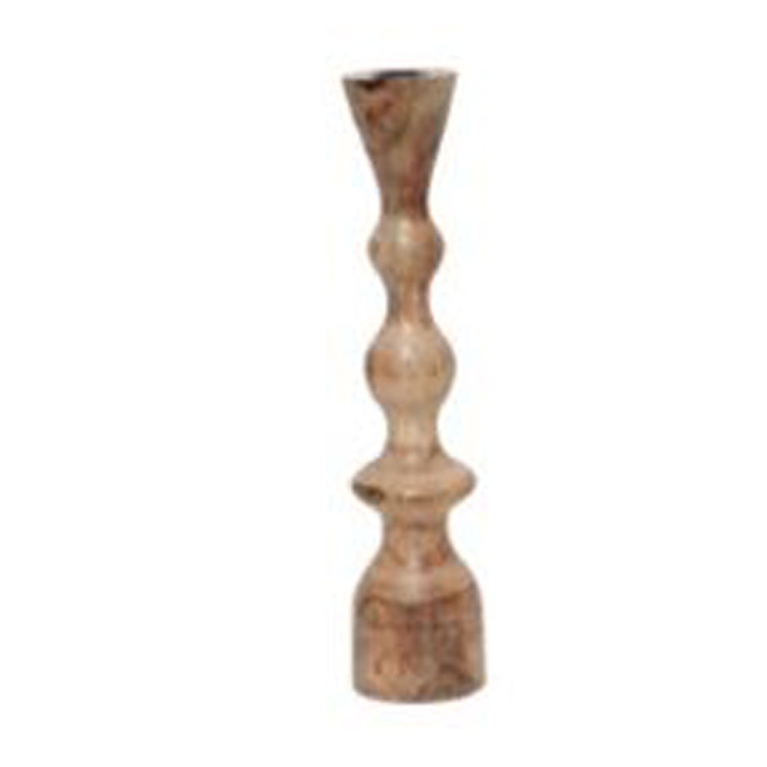 ABAD CANDLE HOLDER WOOD MANGO NATURAL D8xH30cm IN