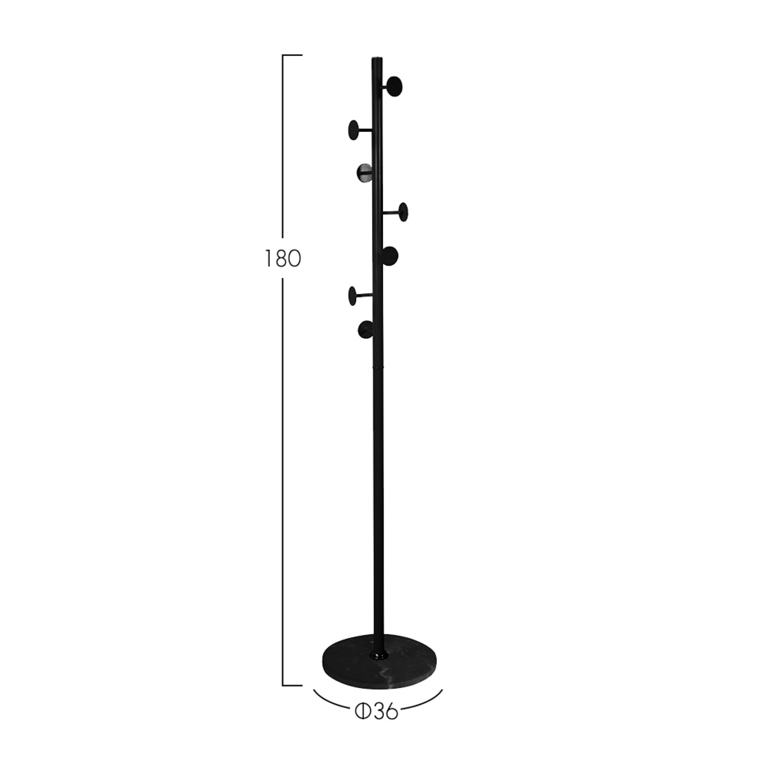CYCLOS COATRACK METAL BLACK PRC