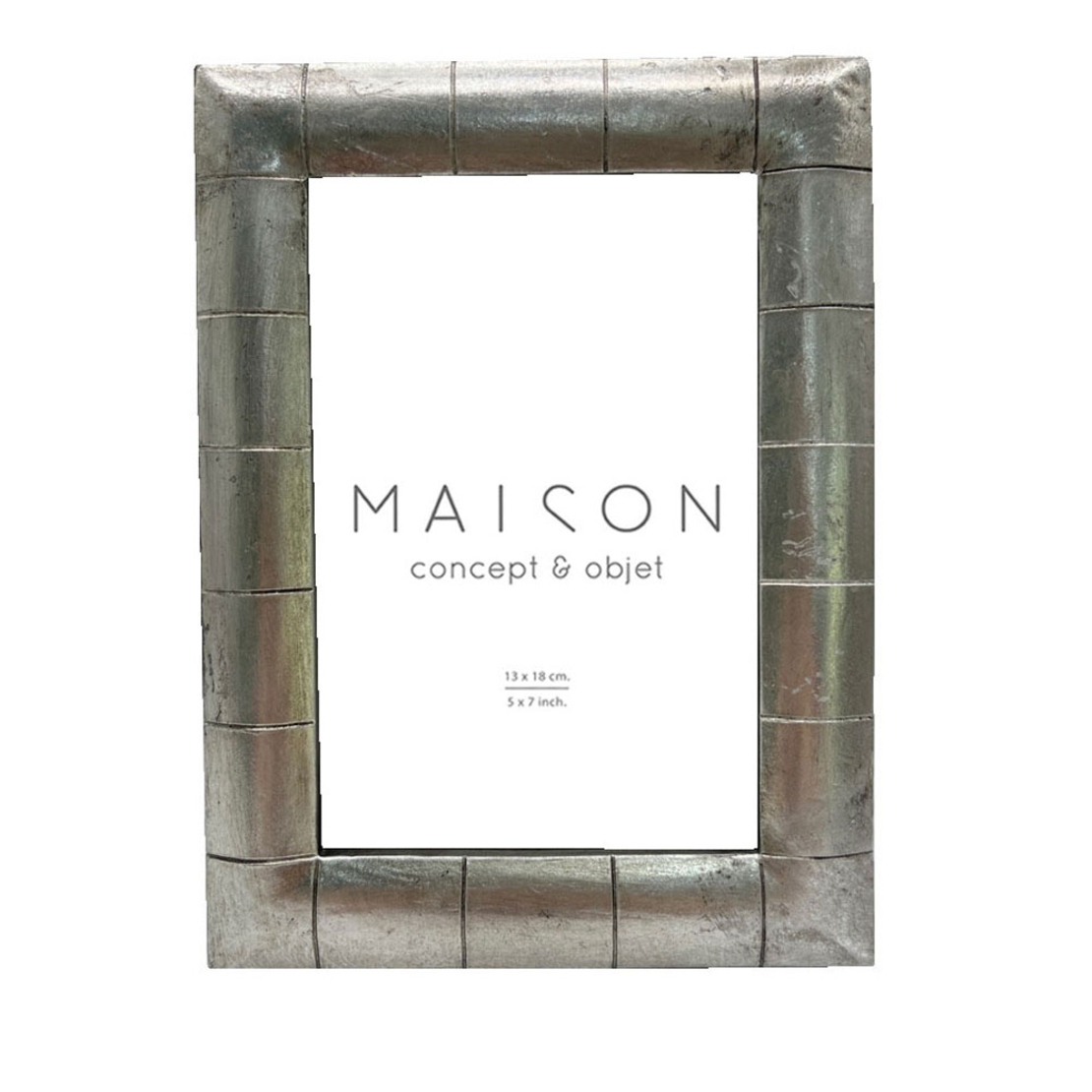KAMIAR PHOTO FRAME POLYRESIN GLASS SILVER 17x2xH22