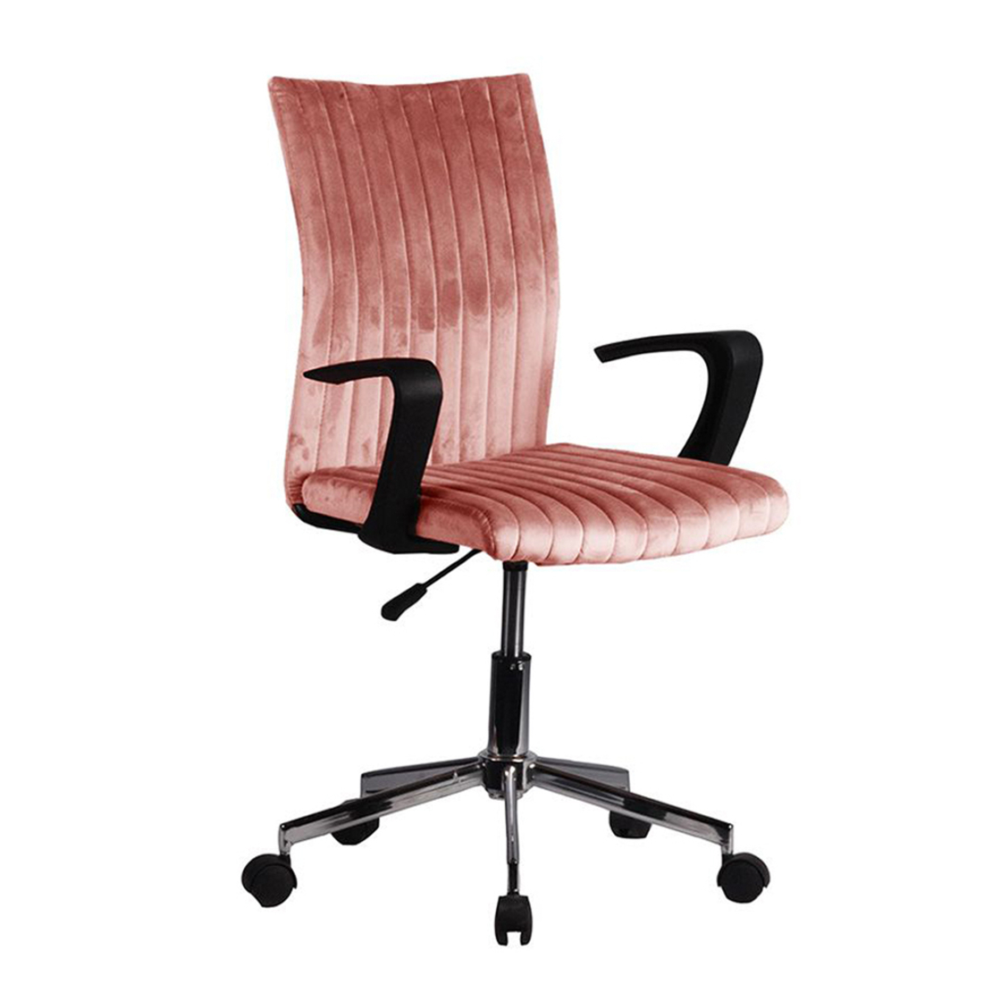 LOTTO CHAIR DESK FABRIC DUSTY PINK METAL 54x59xH98cm E1 PRC