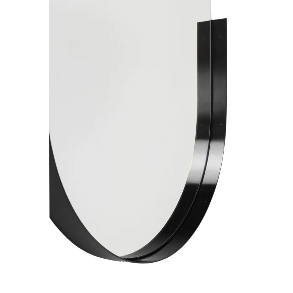 ART MIRROR ALUMINIUM BLACK 50xH115cm E1 PRC