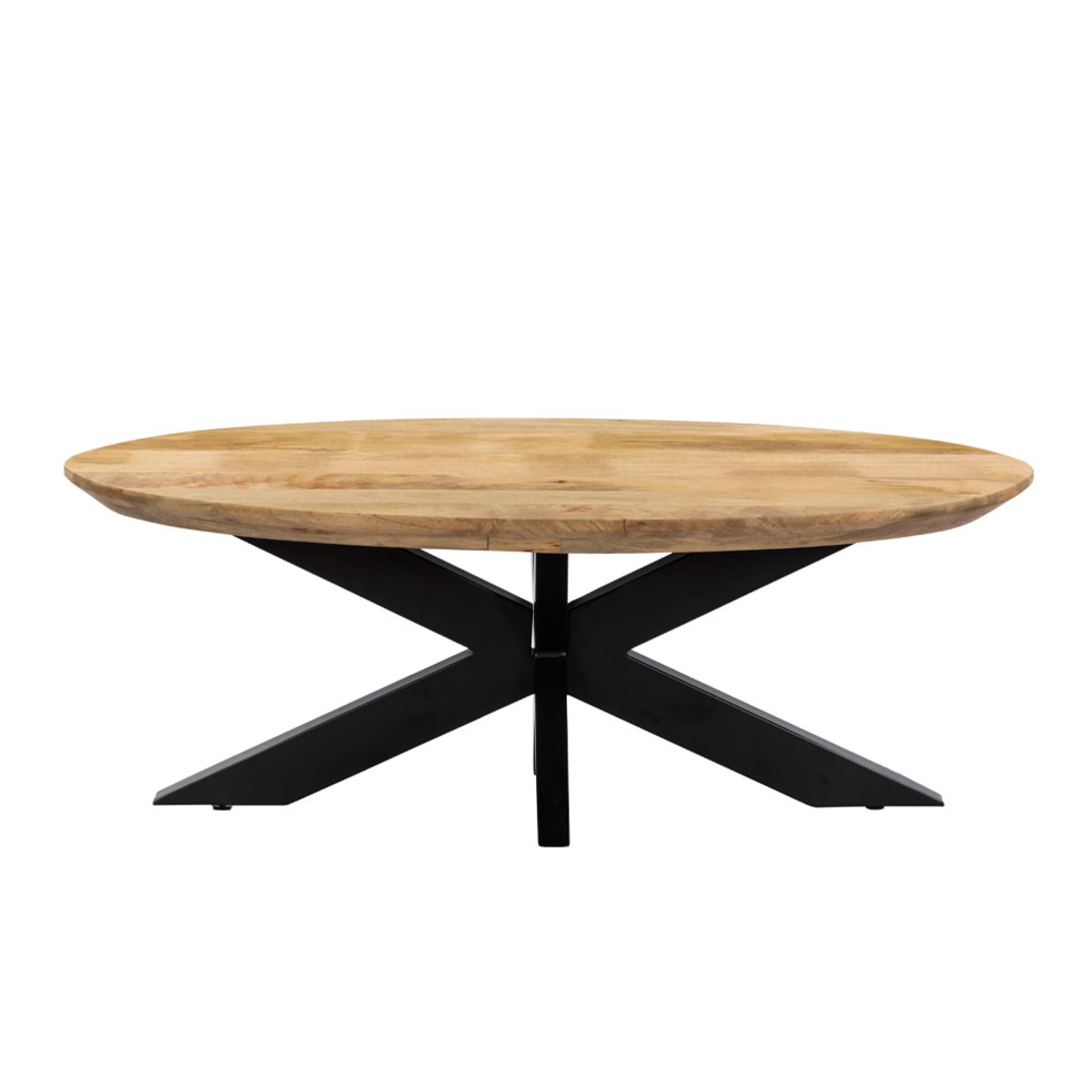 SKORPIO COFFEE TABLE WOOD MANGO WALNUT METAL BLACK 120x60xH45cm IN