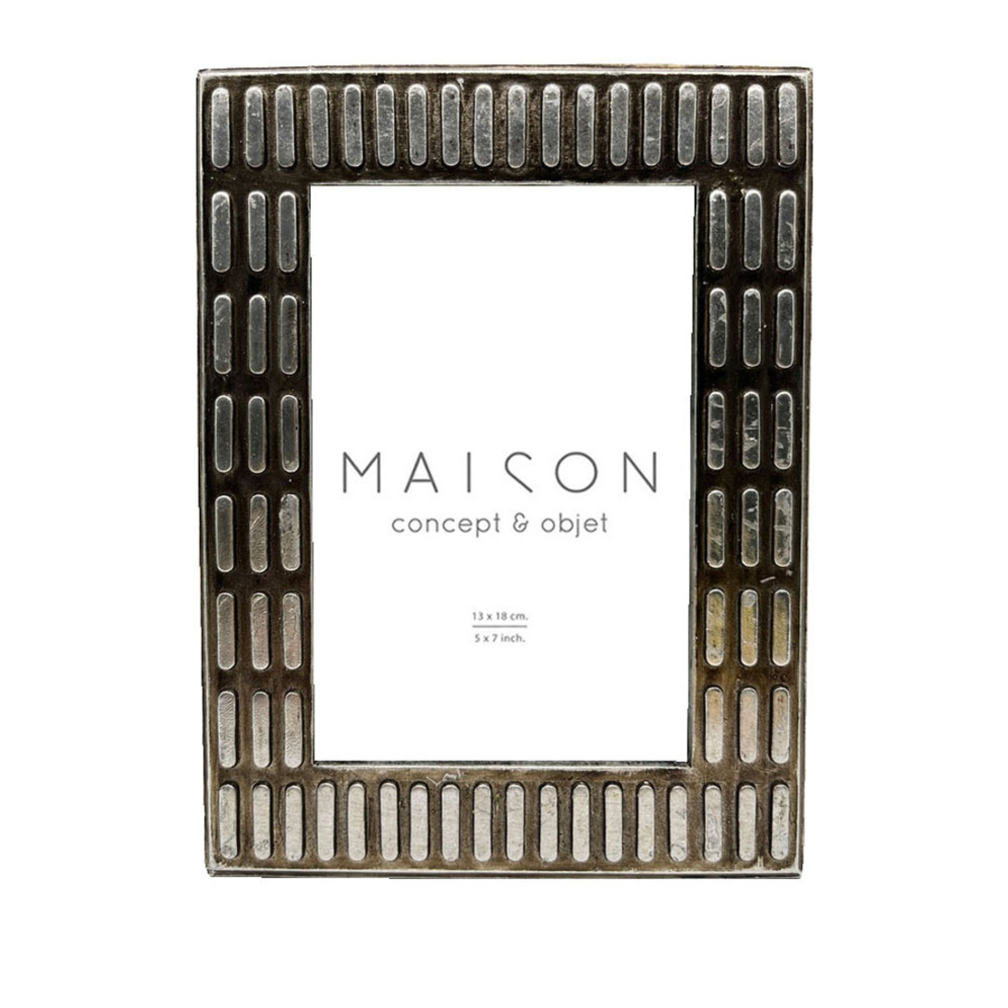 JAYLEN PHOTO FRAME POLYRESIN GLASS SILVER 17,7x1,5