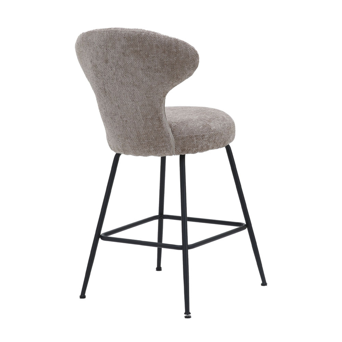 FUNGO STOOL BAR FABRIC BEIGE METAL BLACK E1 PRC