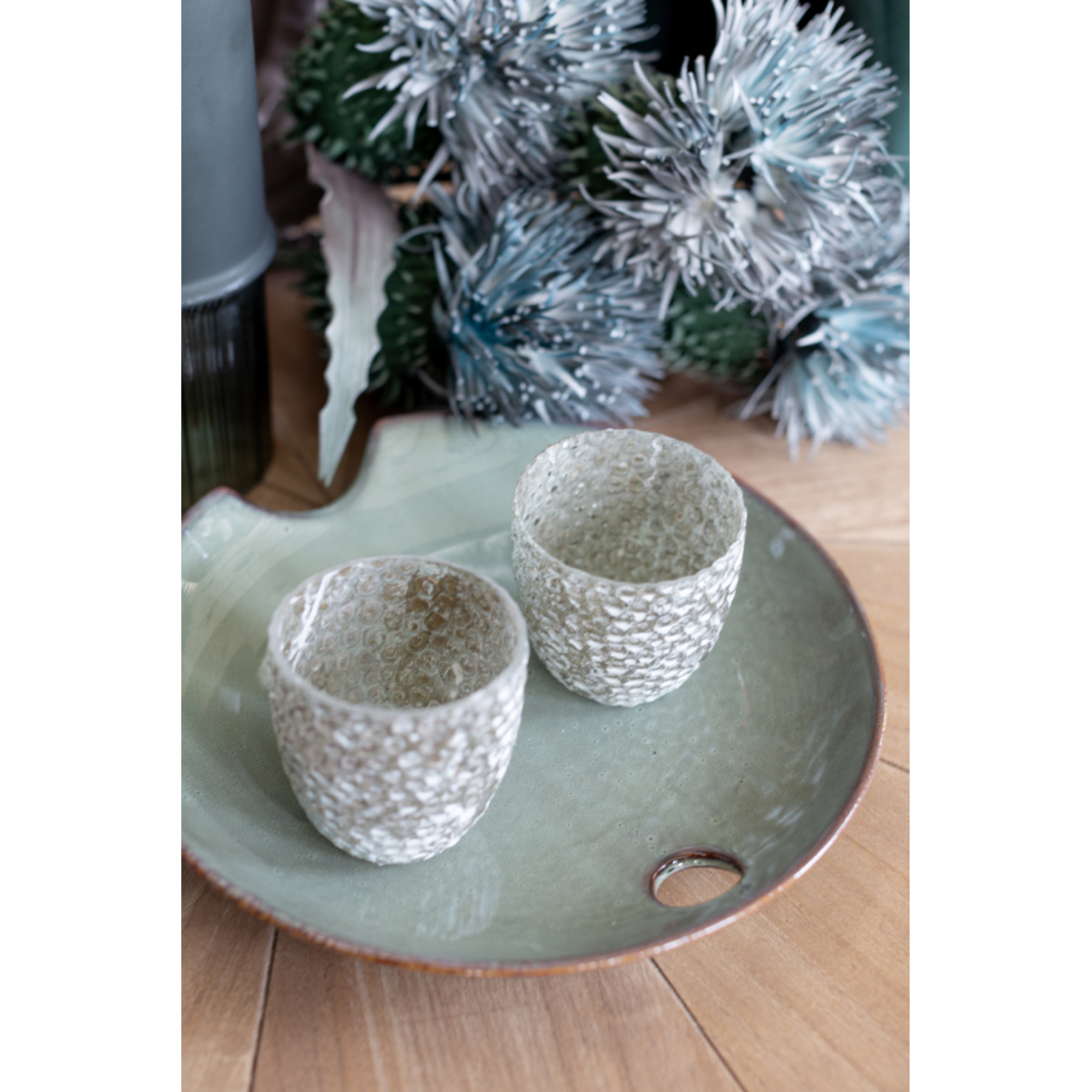 ROND PLATTER CERAMIC MINT D29,5xH4,5cm PRC