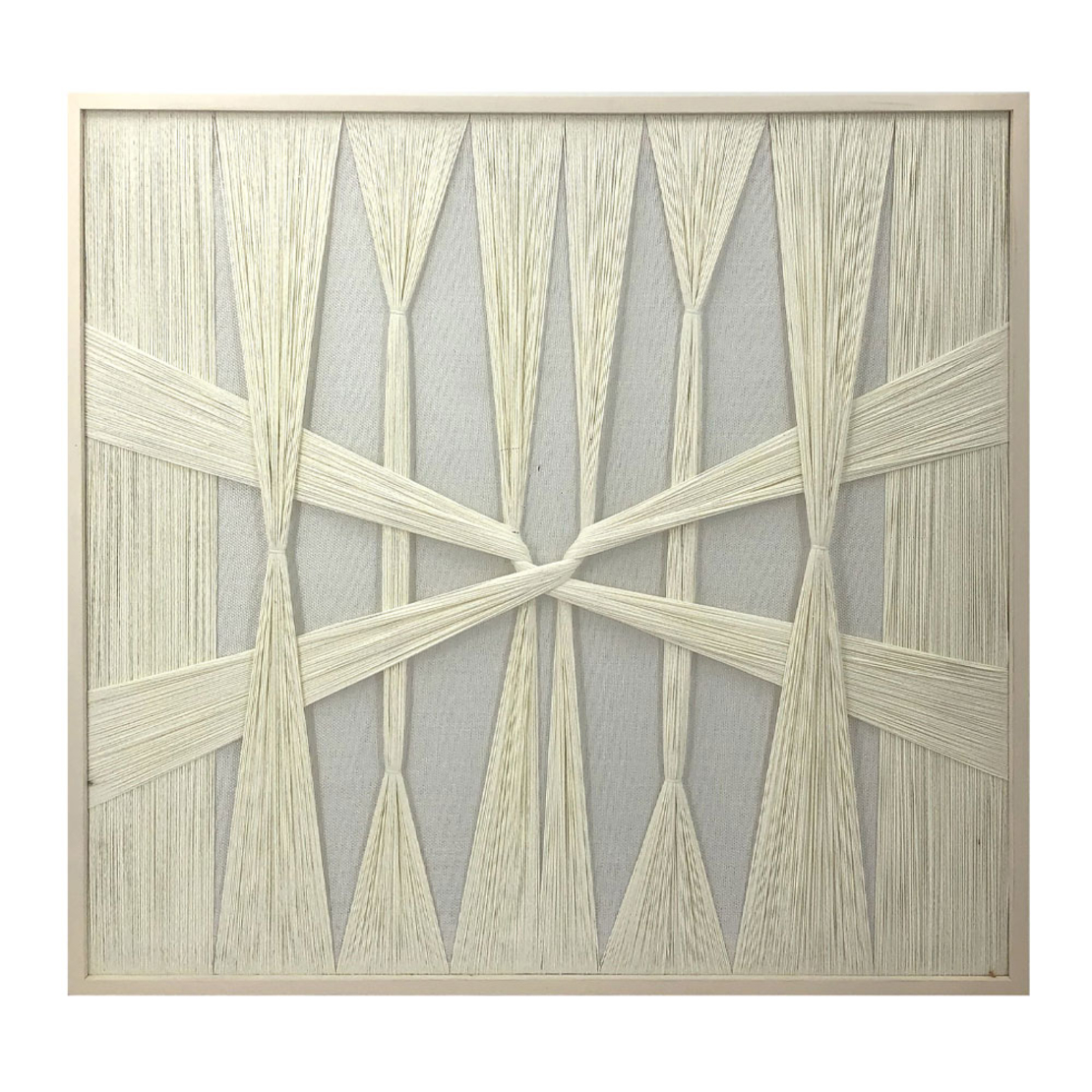 WALK WILD PAINTING WOOD WHITE YARN FRAME WHITE 80x