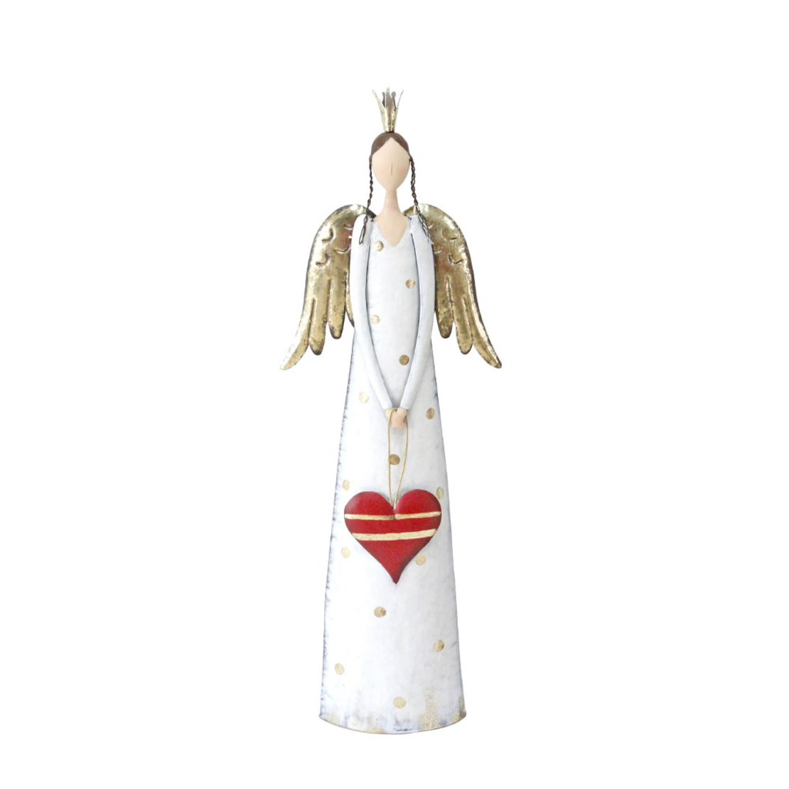 XMAS ANGEL BEAUTY B ANGEL METAL WHITE GOLD 26x11xH