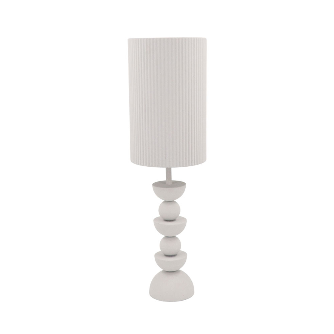 UP : DOWN 77 LAMP TABLE 22x22x77 METAL WHITE