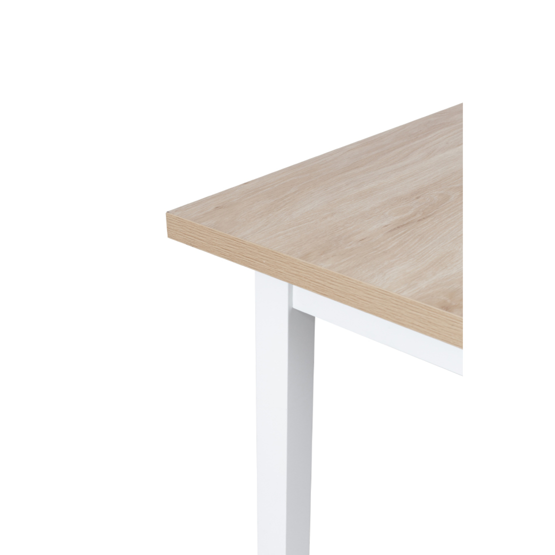 COTTAGE TABLE EXTENDABLE MELAMINE WHITE NATURAL E1 PRC
