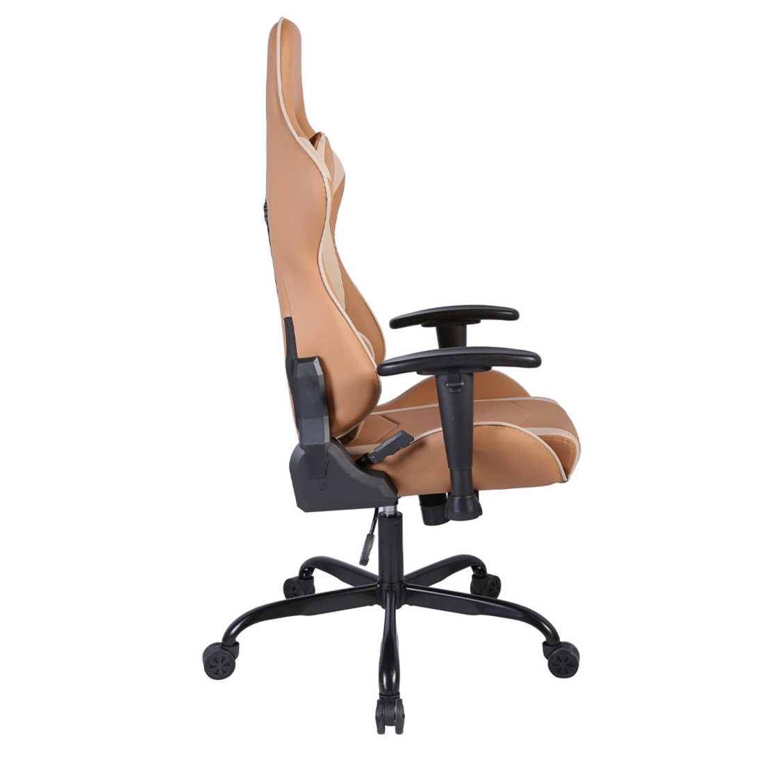 EXPLOR GAMING CHAIR DESK FABRIC MOCCA METAL GREZ METAL 50x71xΗ135cm PRC