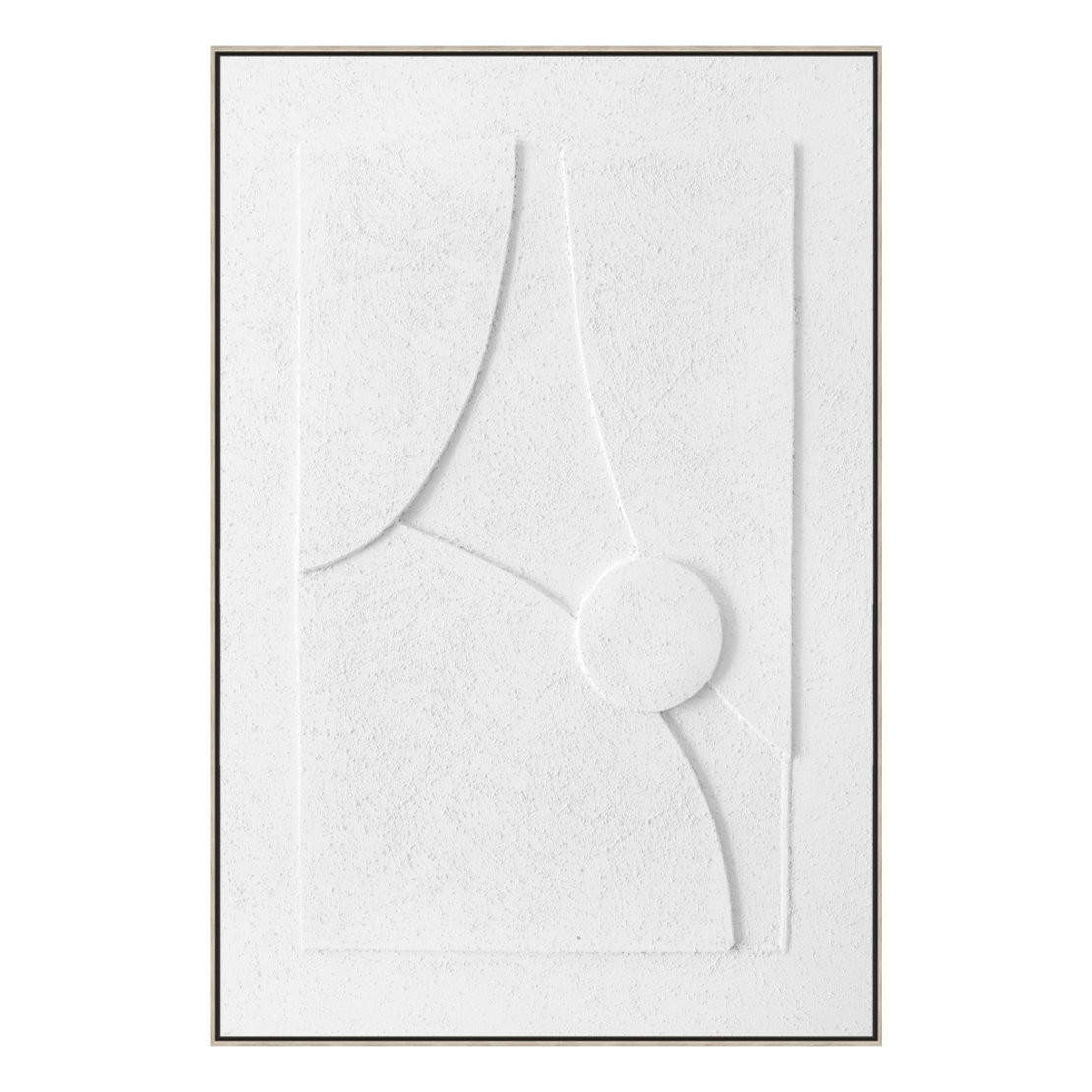 ALWAYS THE JOURNEY 1 PAINTING CANVAS WHITE WOOD FR