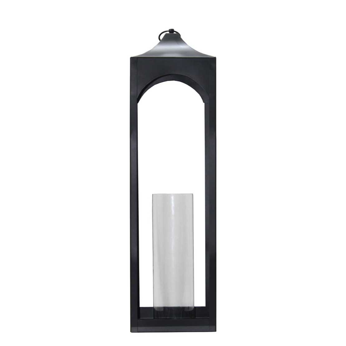 RAY LANTERN BLACK 24x24xH85cm IN