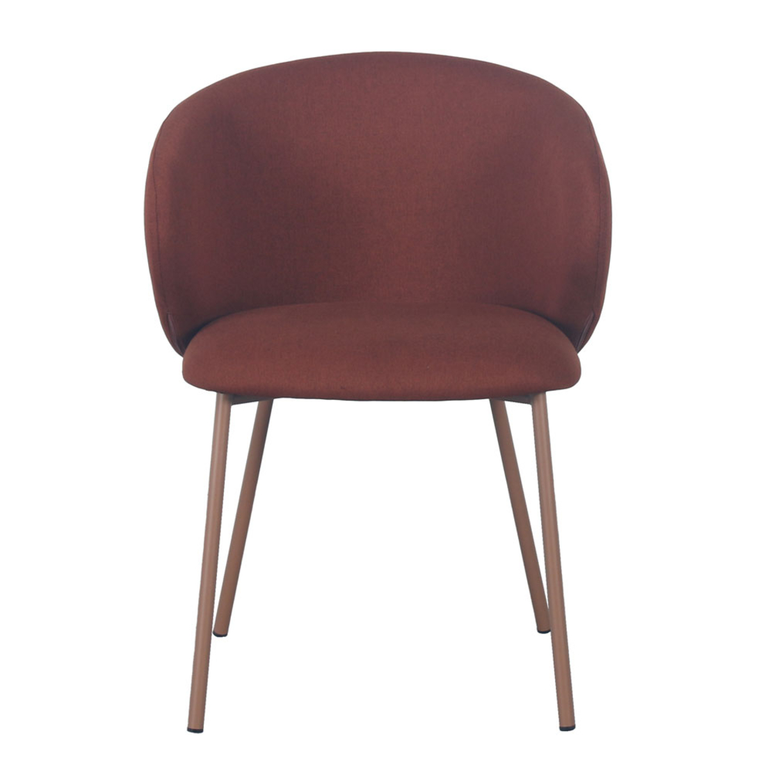 KIRA CHAIR FABRIC TERRACOTTA METAL SALMON E1 PRC