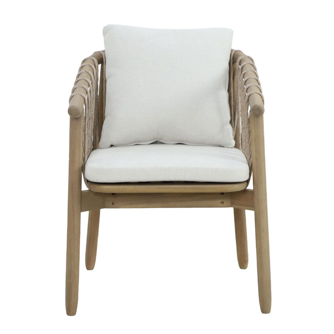 CORDA CHAIR CUSHION WOOD ACACIA NATURAL WHITE 63,5