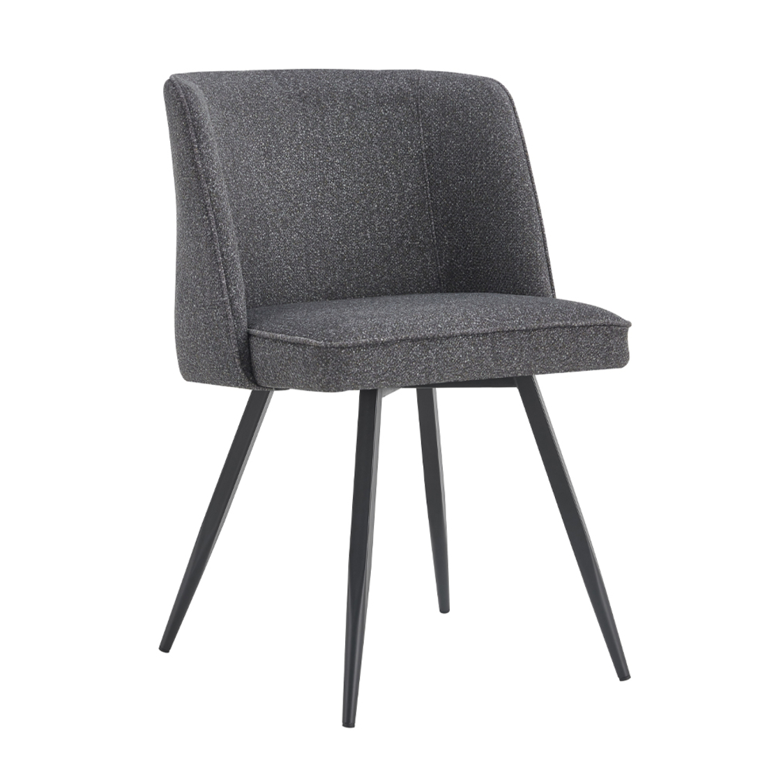 ZOLA CHAIR FABRIC ANTHRACITE METAL BLACK E1 PRC