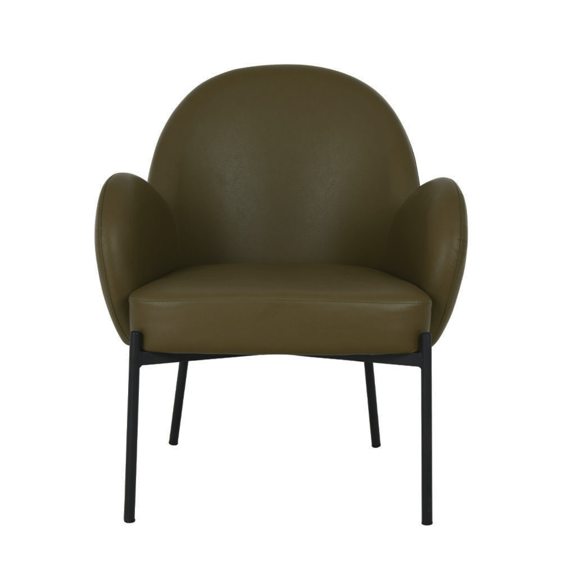 SCOTCH ARMCHAIR FABRIC GREEN OLIVE GREEN METAL BLACK E1 PRC
