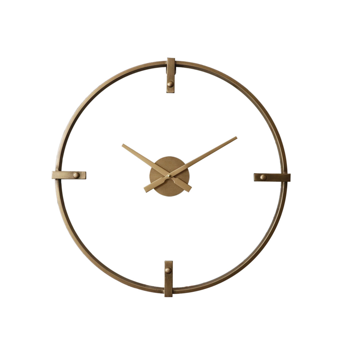 VETRO CLOCK WALL METAL TRANSPARENT GOLD D59,5xH4,5