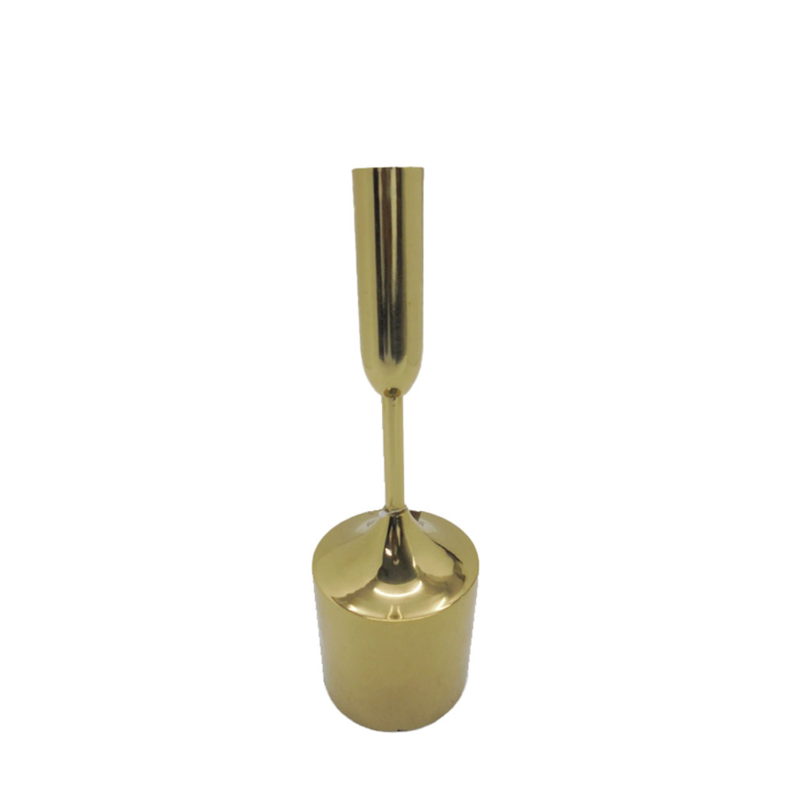 ARIA CANDLE HOLDER ALUMINIUM GOLD 10,25x10,25xH30,