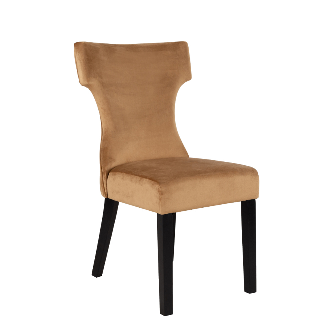 TORRO CHAIR FABRIC GOLD WOOD BLACK E1 PRC