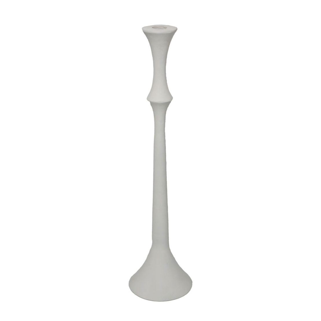FINTON CANDLE HOLDER 11x11x45 ALUMINIUM WHITE