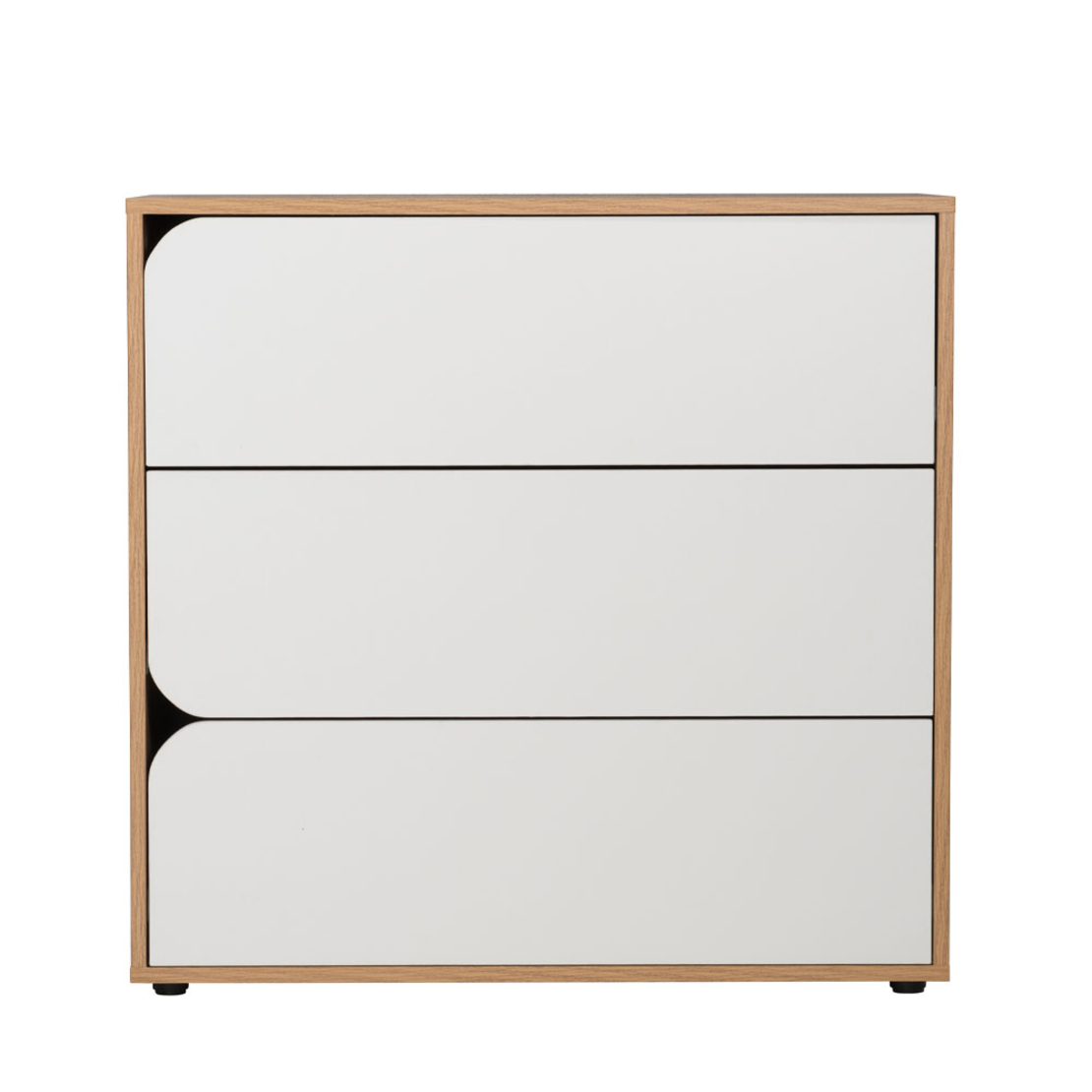 SMILE COMMODE CHIPBOARD WITH MELAMINE CARTA SONOMA WHITE E1 PRC