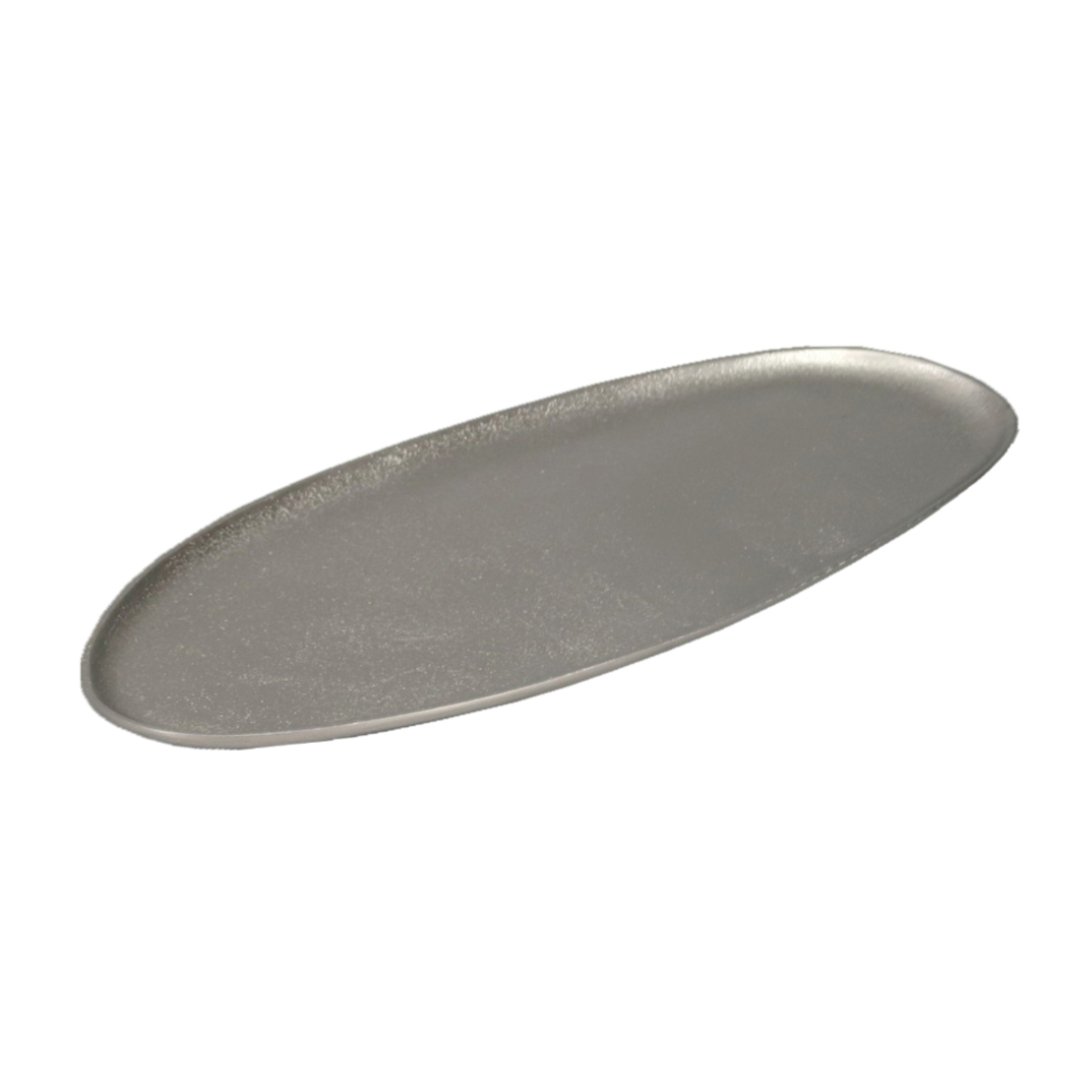 MANDY TRAY ALUMINIUM SILVER MATTE 59x27xH1cm IN