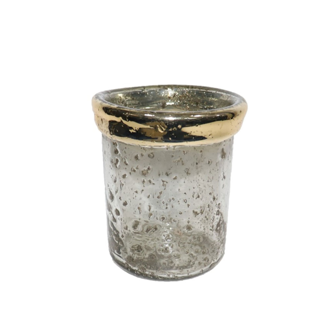 QUEMAR BASE FOR CANDLE GLASS ALUMINIUM TRANSPARENT