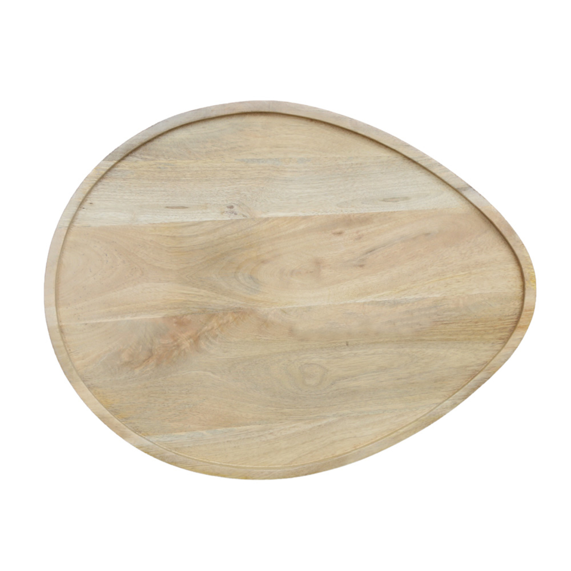 PILEA 56 SIDE TABLE WOOD MANGO NATURAL WHITE MARBL