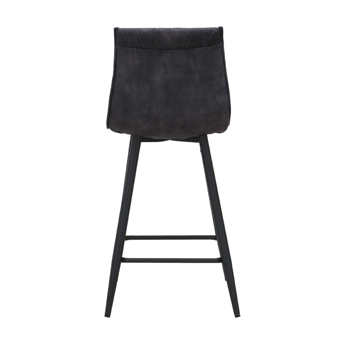 LINEA STOOL BAR FABRIC ANTRACITE METAL BLACK E1 PRC