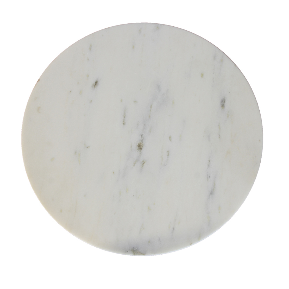 SAVOA SIDE TABLE MARBLE WHITE WOOD ACACIA WALNUT 60x60xH45cm IN