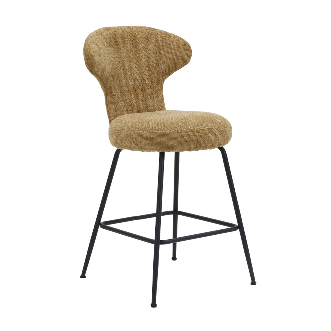 FUNGO STOOL BAR FABRIC LEMON METAL BLACK E1 PRC