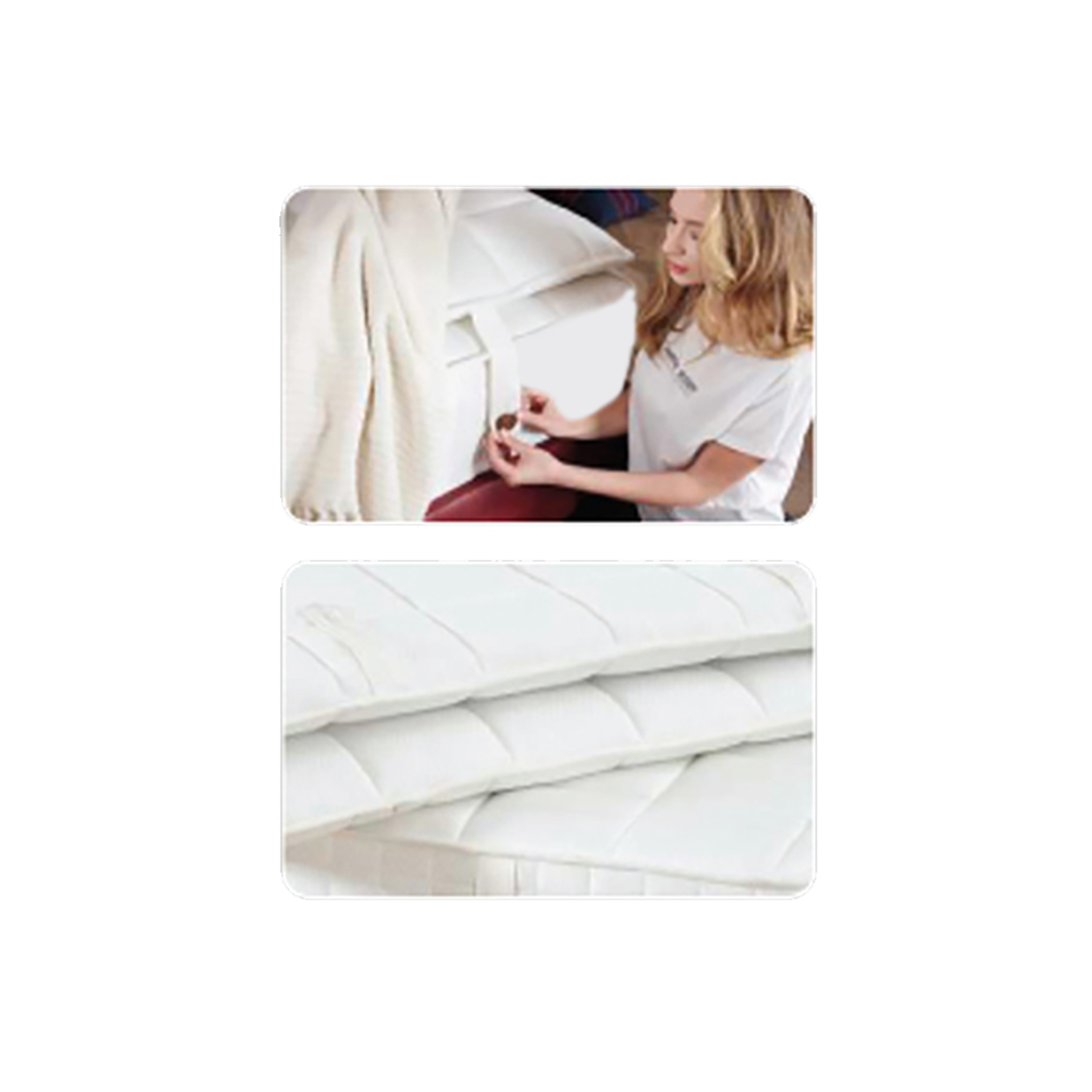MONT BLANC MATTRESS 160x200cm FABRIC WHITE FOAM TR