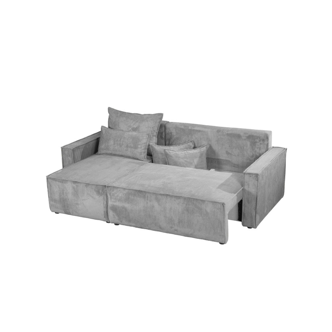 SAY SOFA BED REVERSABLE EASY CLEAN FABRIC GREY LIGHT E1 EU